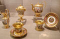 Sèvres porcelain gilt tea service by Étienne-Charles le Guay & Jacques-Nicolas Sisson at Metropolitan Museum of Art. New York, NY.