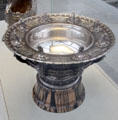 Silver Viking punch bowl by Tiffany & Co. of New York City at Metropolitan Museum of Art. New York, NY.