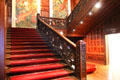 Main staircase at Cooper Hewett Museum originally designed as Carnegie Mansion. New York City, NY.