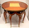 Elephant Trunk shaped legs table by Adolf Loos of Austria at Cooper Hewett Museum. New York City, NY.