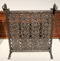 Wrought iron fire screen by Samuel Yellin at Cooper Hewett Museum. New York City, NY.