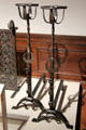 Wrought iron andiron for Westinghouse Air Brake Building by Samuel Yellin at Cooper Hewett Museum. New York City, NY.