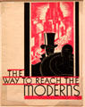 Way to Reach the Moderns brochure by Star Co. to promote their advertising at Cooper Hewett Museum. New York City, NY.