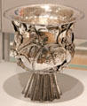 Silver vase by Dagobert Peche & made by Wiener Werkstätte at Cooper Hewett Museum. New York City, NY.