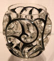 Tourbillons glass vase by Suzanne Lalique of Paris under René at Cooper Hewett Museum. New York City, NY.