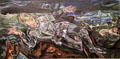 Knight Errant painting by Oskar Kokoschka at Guggenheim Museum. New York City, NY.
