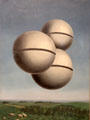 Voice of Space painting by René Magritte at Guggenheim Museum. New York City, NY.