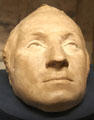 Plaster life mask of George Washington by Jean-Antoine Houdon at Morgan Library. New York City, NY.