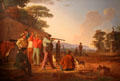 Shooting for the Beef painting by George Caleb Bingham at Brooklyn Museum. Brooklyn, NY.