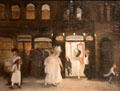 The Haymarket, Sixth Avenue painting by John Sloan at Brooklyn Museum. Brooklyn, NY.