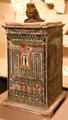 Egyptian canopic chest from Saqqara at Brooklyn Museum. Brooklyn, NY.