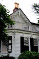 Gothic Revival gable on Alice Austen House Museum. Staten Island, NY.
