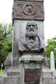 Monument to Antonio Meucci , an inventor of a telephone at Garibaldi-Meucci Museum. Staten Island, NY.