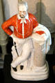 Ceramic statuette of Giuseppe Garibaldi at Garibaldi-Meucci Museum. Staten Island, NY.