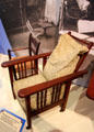 Morris-type chair at Historic Richmond Town Museum. Staten Island, NY