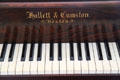 Keyboard of Hallett and Cumston piano of Boston at Lindenwald. Kinderhook, NY.