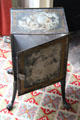 Painted tinned-iron plate warmer to sit before hearth at Lindenwald. Kinderhook, NY.
