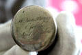 "M. Van Buren for the Next President" inscription on silver-headed walking stick at Lindenwald. Kinderhook, NY.