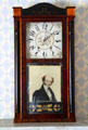 Mantel clock with portrait of Martin Van Buren at Lindenwald. Kinderhook, NY.
