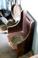 Child's commode in Conklin House at Old Bethpage Village. Old Bethpage, NY.