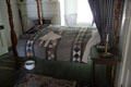 Bedroom in Powell House at Old Bethpage Village. Old Bethpage, NY.