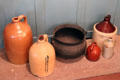 Stoneware jugs at Annie Cooper Boyd House museum. Sag Harbor, NY.