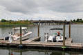 Sag Harbor cove & LCpl Jordan Haerter Veterans' Memorial Bridge along Ferry Rd. Sag Harbor, NY.
