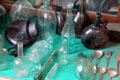 Vintage glass bottles at Sag Harbor Whaling Museum. Sag Harbor, NY.