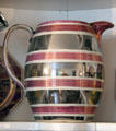 Lusterware pitcher with silver & red bands at Home Sweet Home Museum. East Hampton, NY.