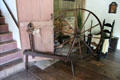 Spinning wheel for wool at Thomas Halsey Homestead. South Hampton, NY.