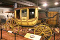 Concord coach by Abbot-Downing Co. of Concord, NH at carriage collection of Long Island Museum. Stony Brook, NY.