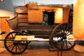 Wells Fargo coach by Abbot-Downing Co. of Concord, NH at carriage collection of Long Island Museum. Stony Brook, NY.
