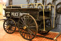 Police patrol wagon used in Brooklyn at carriage collection of Long Island Museum. Stony Brook, NY.