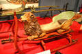 Lion sleigh prob. from Bavaria used for festive events at carriage collection of Long Island Museum. Stony Brook, NY