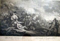 " The Death of General Warren at the Battle of Bunker's Hill" etching by John Trumbull at Roosevelt's House Sagamore Hill NHS. Cove Neck, NY.