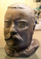 Death mask of Theodore Roosevelt at Old Orchard Museum at Sagamore Hill NHS. Cove Neck, NY.