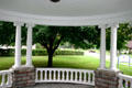 Porch from which W.G. Harding gave campaign speeches at his home. Marion, OH.