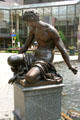 Tyler Davidson Fountain detail in Fountain Square. Cincinnati, OH.