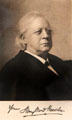 Signed photo of Henry Ward Beecher, abolitionist preacher son of Lyman, at Stowe House. Cincinnati, OH.