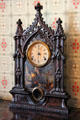 Mantle clock in Gothic style at Taft House NHS. Cincinnati, OH.