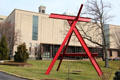 Adams-Emery wing of Cincinnati Art Museum with sculpture. Cincinnati, OH.