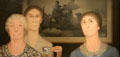 Daughters of Revolution painting by Grant Wood at Cincinnati Art Museum. Cincinnati, OH.