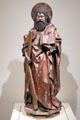 Saint Andrew limestone sculpture from Spain at Cincinnati Art Museum. Cincinnati, OH.