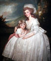 Portrait of Mrs. Richard Pryce Corbet & Her Daughter by George Romney of England at Cincinnati Art Museum. Cincinnati, OH.
