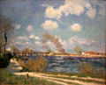 Bougival painting by Alfred Sisley of France at Cincinnati Art Museum. Cincinnati, OH.