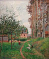 Gray Day, Varengeville, Auberge du Manoir painting by Camille Pissarro of France at Cincinnati Art Museum. Cincinnati, OH.