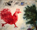 Read Rooster painting by Marc Chagall at Cincinnati Art Museum. Cincinnati, OH.