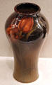 Earthenware vase with tulip by Mary Madeline Nourse of Rookwood Pottery Co. of Cincinnati at Cincinnati Art Museum. Cincinnati, OH.