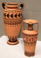 Terracotta Amphora & Loutrophoros by Galloway & Graff of Philadelphia, PA at Cincinnati Art Museum. Cincinnati, OH.