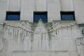 Art Deco eagle over portal of National City Bank. Toledo, OH.